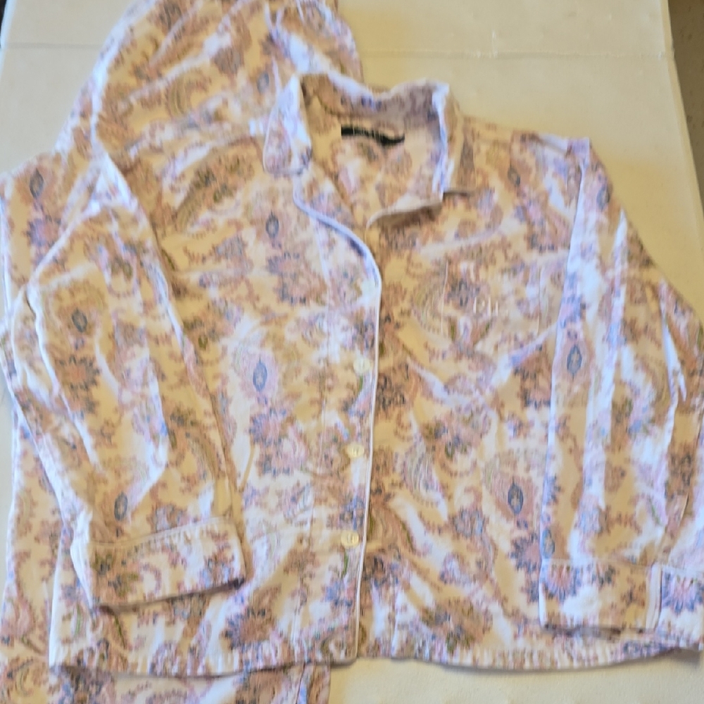 Lauren Ralph Lauren Pink Paisley Pajama Set